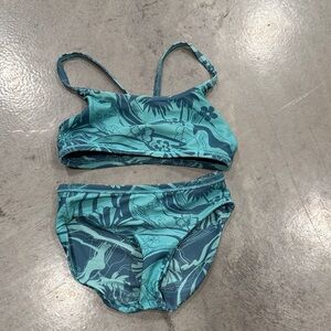 Athleta Girl Swim Bikini in Teal Floral